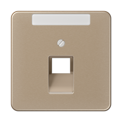 Крышка для ординарной телефонной и компютерной розетки  UAE; золотая бронза, CD569-1NAUAGB
