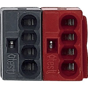 СОЕД.ЗАЖИМ ШИНЫ,КРАСН./ТЕМНО-СЕРЫЙ 50шт.