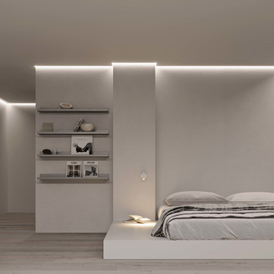 Профиль ARH-СEIL-S14-SHADOW-2000 WHITE (Arlight, Алюминий), 038594