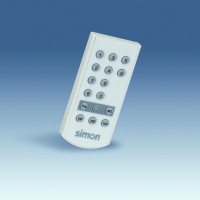 Simon S27,82,82N,88 Пульт инфракрасный, 10 каналов, дистанция 8 м, светло-серый, 75350-69
