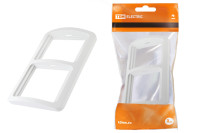 Рамка 2-ая горизонтальная белая "Валдай" TDM Electric, SQ1804-0017