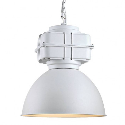 LUSSOLE MONSEY Подвесной светильник, цвет основания - белый, плафон - металл (цвет - белый), 1x60W E27, LSP-9827