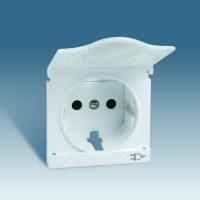 Simon S82,82N Накладка с крышкой на 75432-, 75464-39, сл.кость, 82090-31