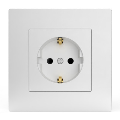 Розетка 1-м СП Pixel 16А IP20 с заземл. защ. шторки в сборе бел. TOKOV ELECTRIC TKE-PX-R1FZSF-C01