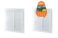 Решетка неразъемная с москитной сеткой, бел. 190х190 TDM Electric, SQ1807-0087