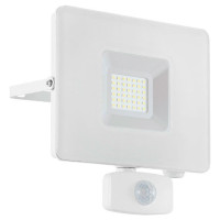 33158 Ландшафтный светод. спот FAEDO 3 c датч. дв-я, 2750lm, 30W (LED), L175, H190, алюм., белый/сте