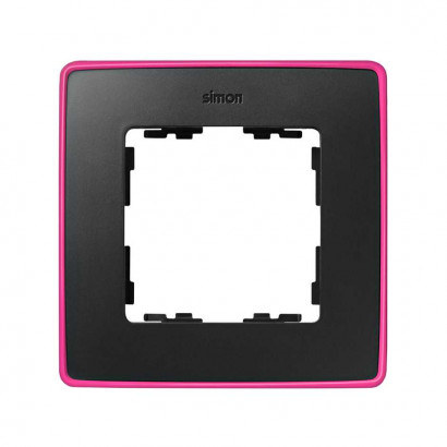 Simon 8201610-261 S82Detail Рамка 1-ная, светло-розовый - графит