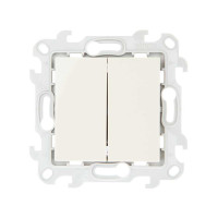 Simon Двухклавишный переключатель, сл кость, 2410397-031
