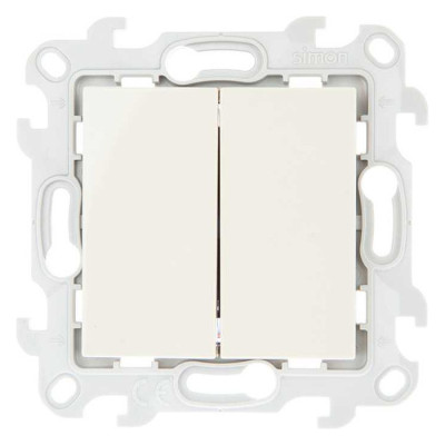 Simon Двухклавишный переключатель, сл кость, 2410397-031