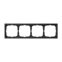 GAL001404 - ARTGALLERY 4-постовая РАМКА, универсальная, БАЗАЛЬТ, Systeme Electric