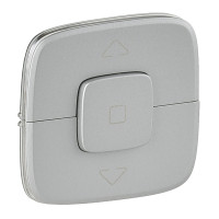 Legrand Valena ALLURE.Лицевая панель для выключателя жалюзи и рольставней.Алюминий, 755147