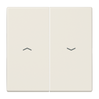 Двойная клавиша с символами "стрелки"для балансирных механизмов выключателей (кнопок), в комплекте с CD95HP (крепежный элемент), возможно IP44; дюропласт; слоновая кость; LS990, LS995P