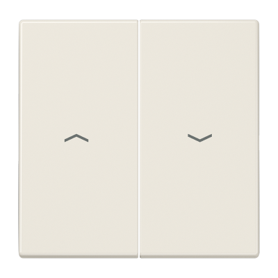 Двойная клавиша с символами "стрелки"для балансирных механизмов выключателей (кнопок), в комплекте с CD95HP (крепежный элемент), возможно IP44; дюропласт; слоновая кость; LS990, LS995P