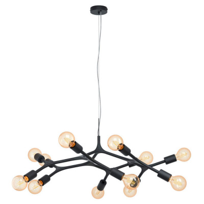 98347 Подвес BOCADELLA, 12х60W (E27), ?920, H1100, сталь, черный