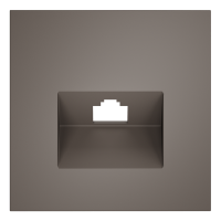 Накладка для розетки компьютерной RJ45 кат.6, S70 (капучино), VLS001314