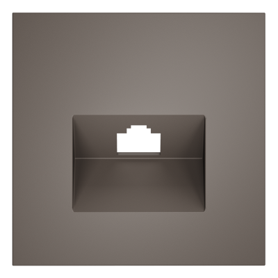 Накладка для розетки компьютерной RJ45 кат.6, S70 (капучино), VLS001314