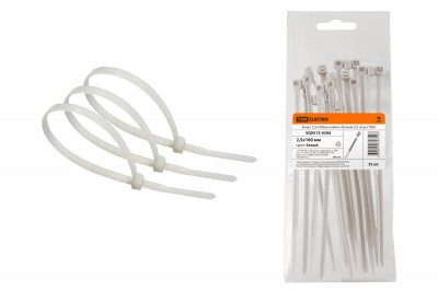 Хомут 2,5х180мм нейлон (белый) (25 штук) TDM Electric, SQ0515-0306
