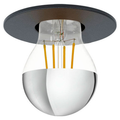 Встраив. светильник SALUZZO, 1х40W (E27), ?90, H3, сталь, черный