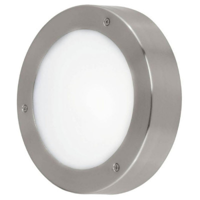 96365 Уличный светодиодный светильник настенно-потол. VENTO 2, 1х5,4W(LED), ?185, нерж. сталь/ пласт