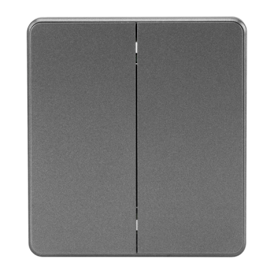 Выключатель ROUND 2 кл перекрестный (переключатель) 10А с/у титан KRANZ, KR-78-0733-2