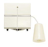 N2248 BL - Механизм кнопки со шнурком, 2-модульный, серия Zenit, цвет альпийский белый - 2CLA224800N1101