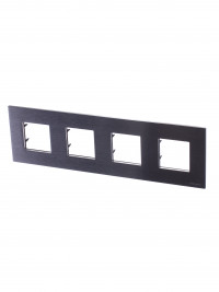 ABB NIE Zenit Сталь Рамка 4-я 2+2 +2+2 мод