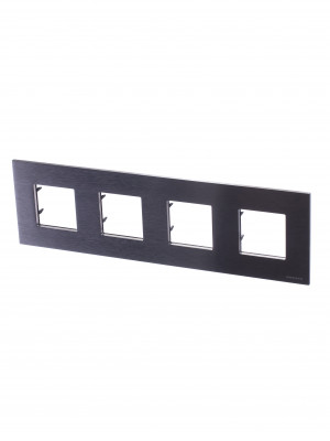 ABB NIE Zenit Сталь Рамка 4-я 2+2 +2+2 мод