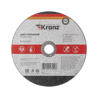 Диск отрезной по металлу 180х1,6х22,23мм KRANZ, KR-90-0932