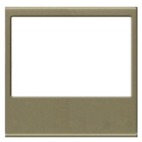 N2268 CV - Накладка (центральная плата) для механизма цифрового FM-радио арт.9368 и/или механизма (блока) ДУ арт.9368.2, серия Zenit, цвет шампань - 2CLA226800N1901