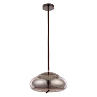 Arte Lamp CODY, Подвес, цвет арматуры - ЧЕРНЫЙ ХРОМ, цвет плафона/декора - ДЫМЧАТЫЙ, 10W LED, A7767SP-1BC