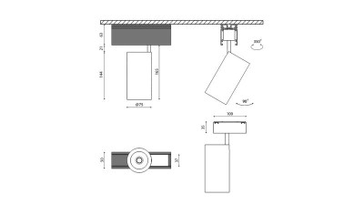 Светильник трековый SY-601202-BL-20-36-NW SWG PRO 20Вт 4000К SWG PRO черн. DesignLed 00-00004835