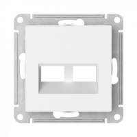 ATN001390 - ATLASDESIGN НАКЛАДКА двойная для информационных функций типа Keystone, ЛОТОС, Systeme Electric