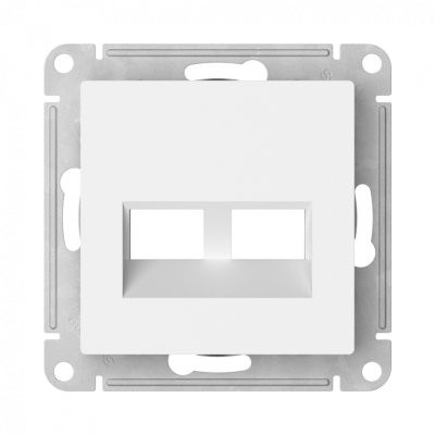 ATN001390 - ATLASDESIGN НАКЛАДКА двойная для информационных функций типа Keystone, ЛОТОС, Systeme Electric