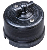 Bironi Выключатель Перекрестный, пластик, Серебряный Век, B1-203-11