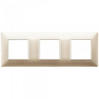 Vimar Накладка для 6 модулей (2+2+2) расстояние между центрами 71мм шампань матовый, 14644.22 Vimar Накладка для 6 модулей (2+2+2) расстояние между центрами 71мм шампань матовый, 14644.22