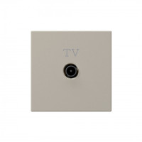 FD6001SH - Розетка TV ?9.5mm оконечная с накладкой, цвет Сахара, JASMART Electric