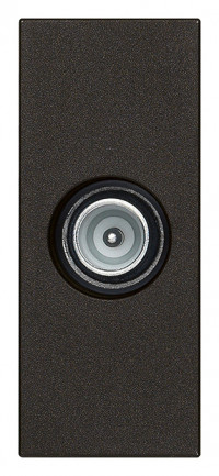 Vimar Розетка TV-RD-SAT проходная черная, 30300.10G