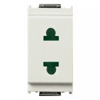 Vimar Розетка 2P 10A стандарт США + европейский стандарт D4,8, белая, 16234.B