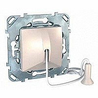 ВЫКЛЮЧАТЕЛЬ со шнуром 1 м, без фиксации, сх. 1, БЕЖЕВЫЙ