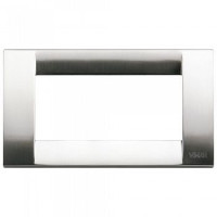 Vimar Накладка для 4 модулей металл никель, 16734.34