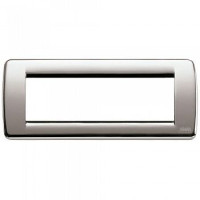 Vimar Накладка для 6 модулей RONDO металл никель, 16756.34