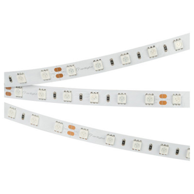 Светодиодная лента RT-B60-10mm 24V Red (14.4 W/m, IP20, 5060, 5m) (Arlight, Открытый), 008817(2)