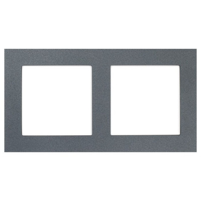 IRIDIUM Вставка на 2 поста, графит, INP204