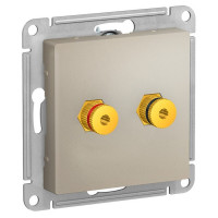 IRIDIUM Розетка Аудио для подключения звуковых устройств. Цвет шампань, M0903 IRIDIUM Розетка Аудио для подключения звуковых устройств. Цвет шампань, M0903