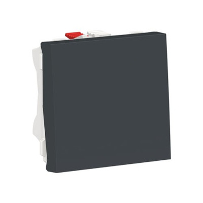 NU320154 - Unica modular выключатель 1-клавишный, схема 1, 10 ax, 250 в, 2 модуля, антрацит