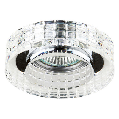 Lightstar 006350 Светильник LEI FACETO CR MR16  ХРОМ/ПРОЗРАЧНЫЙ (в комплекте)