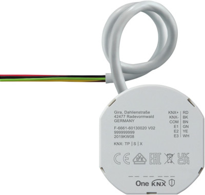 506500 Gira Исполнительное устройство диммирования KNX, 1-канал., 200 Вт с двоичным входом 3-канал.