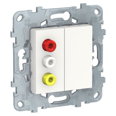 розетка 3 RCA, белый