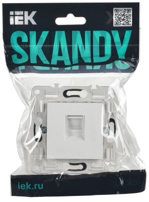 SKANDY Роз. комп. RJ45 кат.5E SK-K01W арк. бел. IEK, SK-K10-1-K01