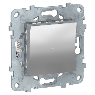 релейный выключатель Wiser нажимной, 10А, алюминий